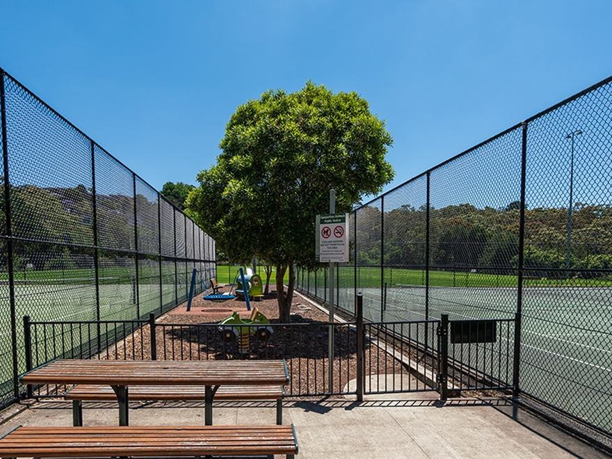Tennis courts at St Ives Village Green